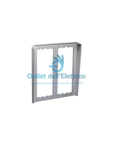 Urmet 1158/626 Visera de lluvia 2 filas para 6 módulos verticales Acero